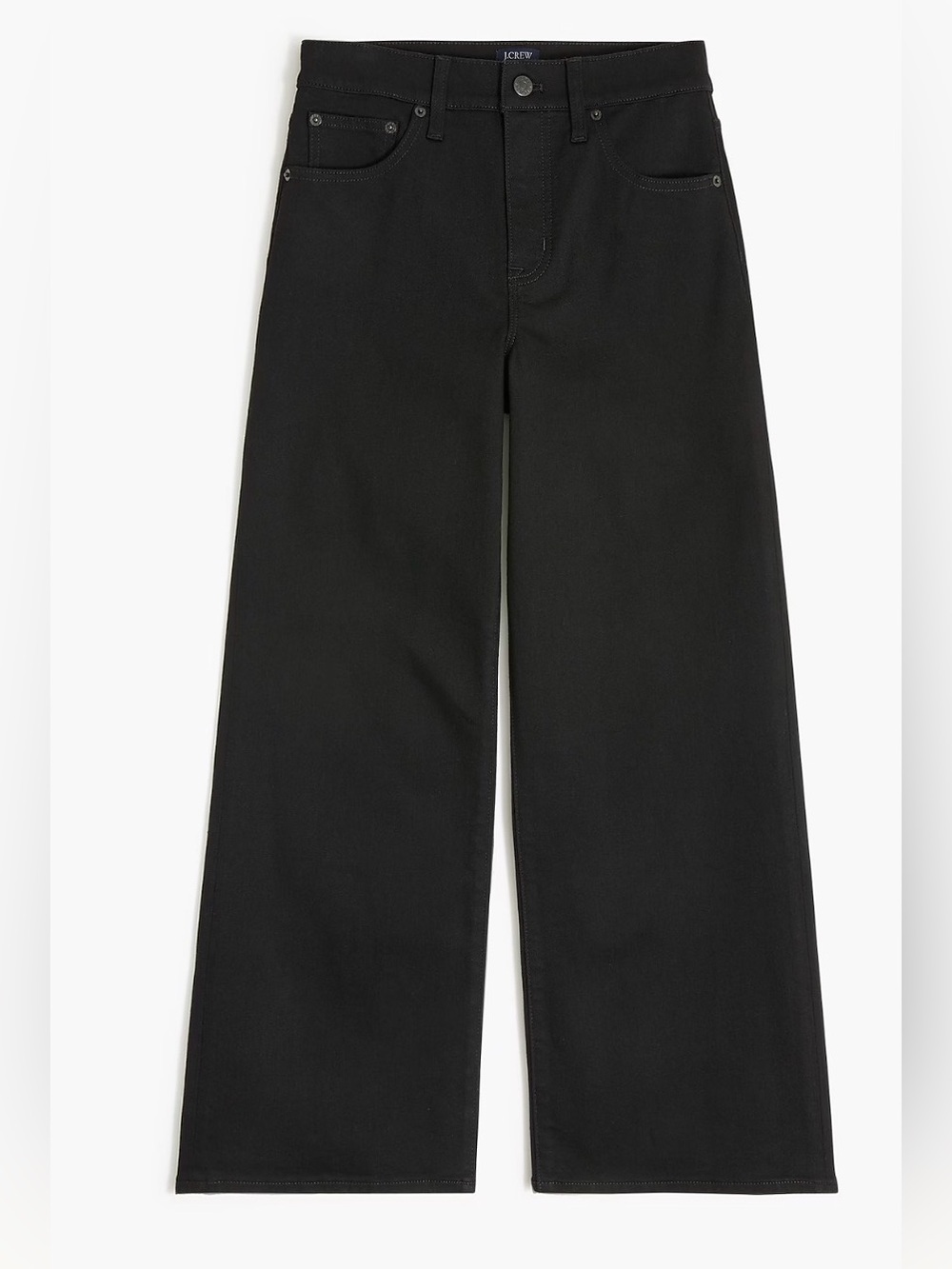 J. Crew Black Wide-Leg cropJeans